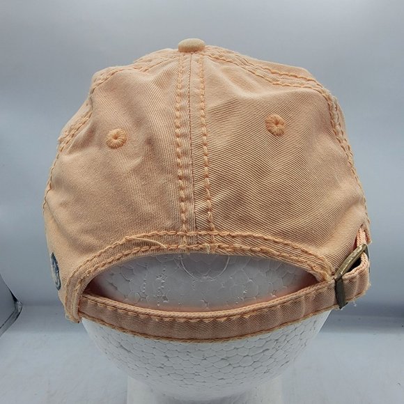 Life Is Good Take Your Sweet Time Adults Peach Orange Hat Cap Adjustable Comfort - Picture 3 of 9